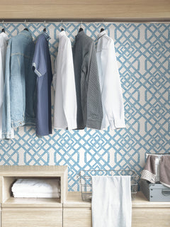 Tanner Peel and Stick Wallpaper in a room setting