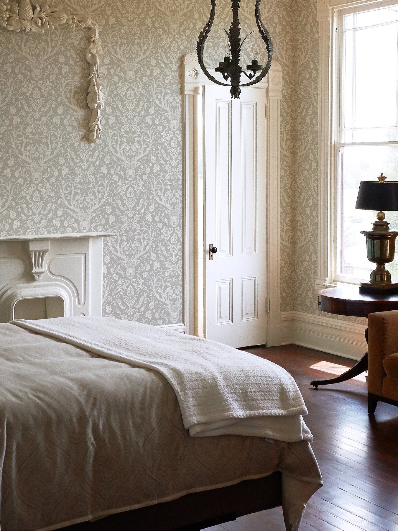 Escape to the Forest Peel and Stick Wallpaper in a room setting