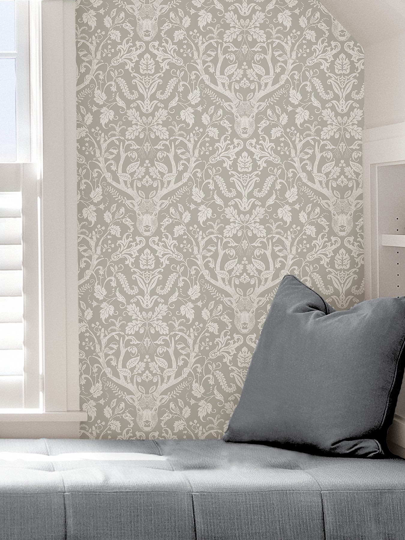 Escape to the Forest Peel and Stick Wallpaper in a room setting