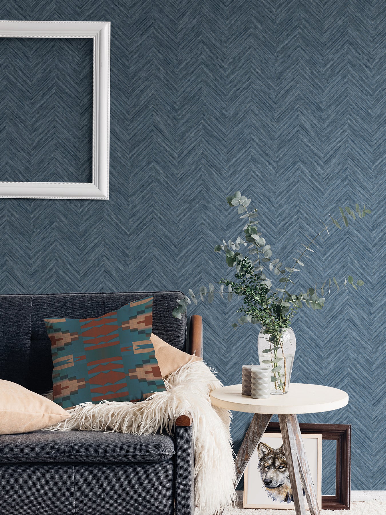 Sampson P&S Wallpaper in a room setting