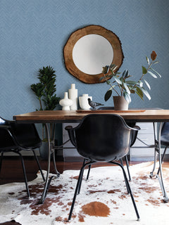 Sampson P&S Wallpaper in a room setting