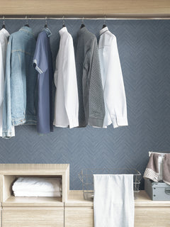 Sampson P&S Wallpaper in a room setting