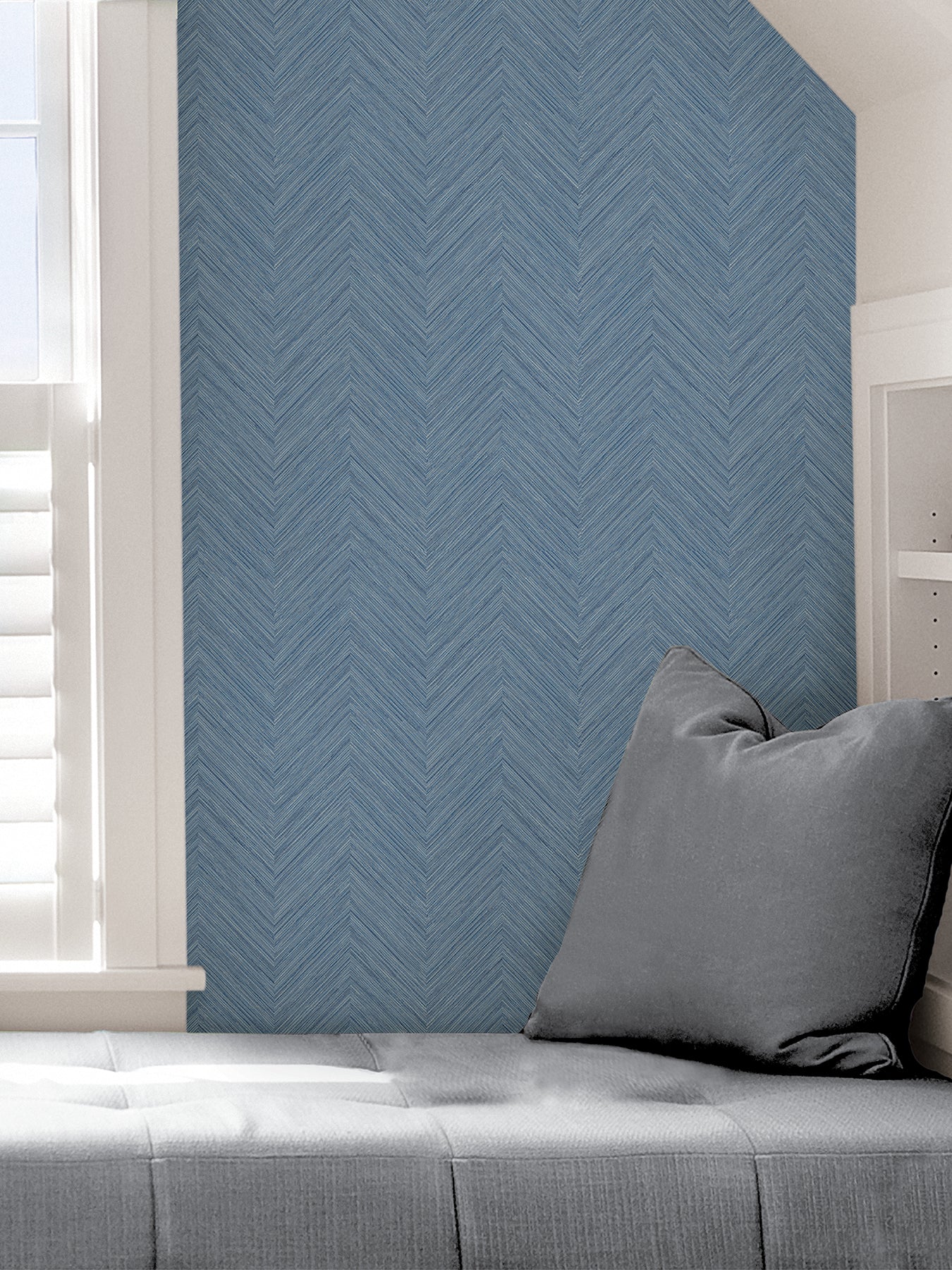Sampson P&S Wallpaper in a room setting