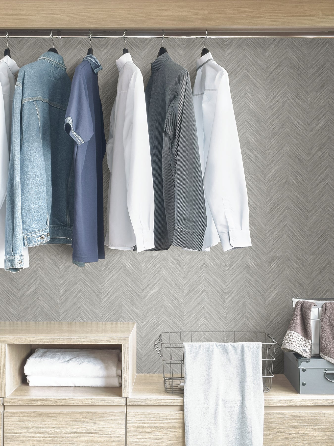 Sampson Peel and Stick Wallpaper in a room setting