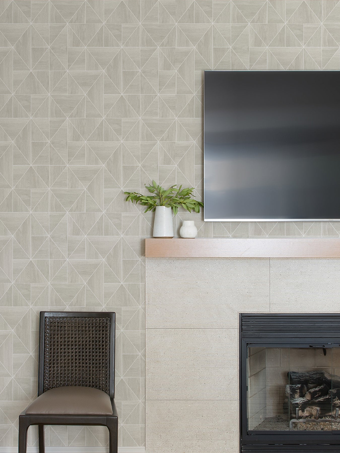 Lazlo Peel and Stick Wallpaper in a room setting