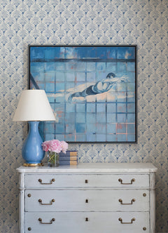 Manila P&S Wallpaper in a room setting