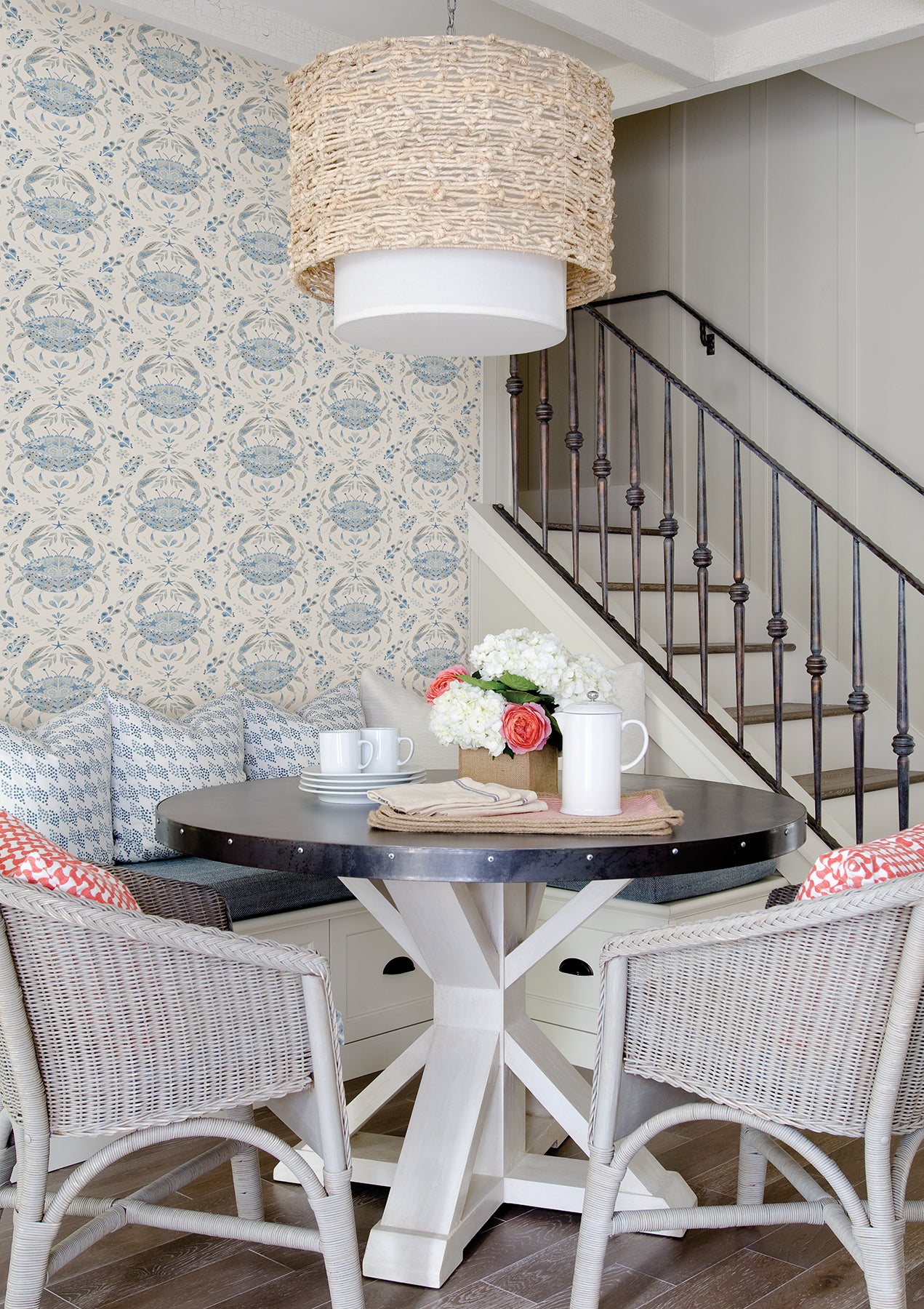 Shellby P&S Wallpaper in a room setting