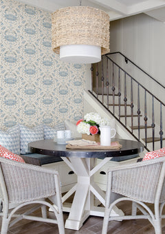 Shellby P&S Wallpaper in a room setting