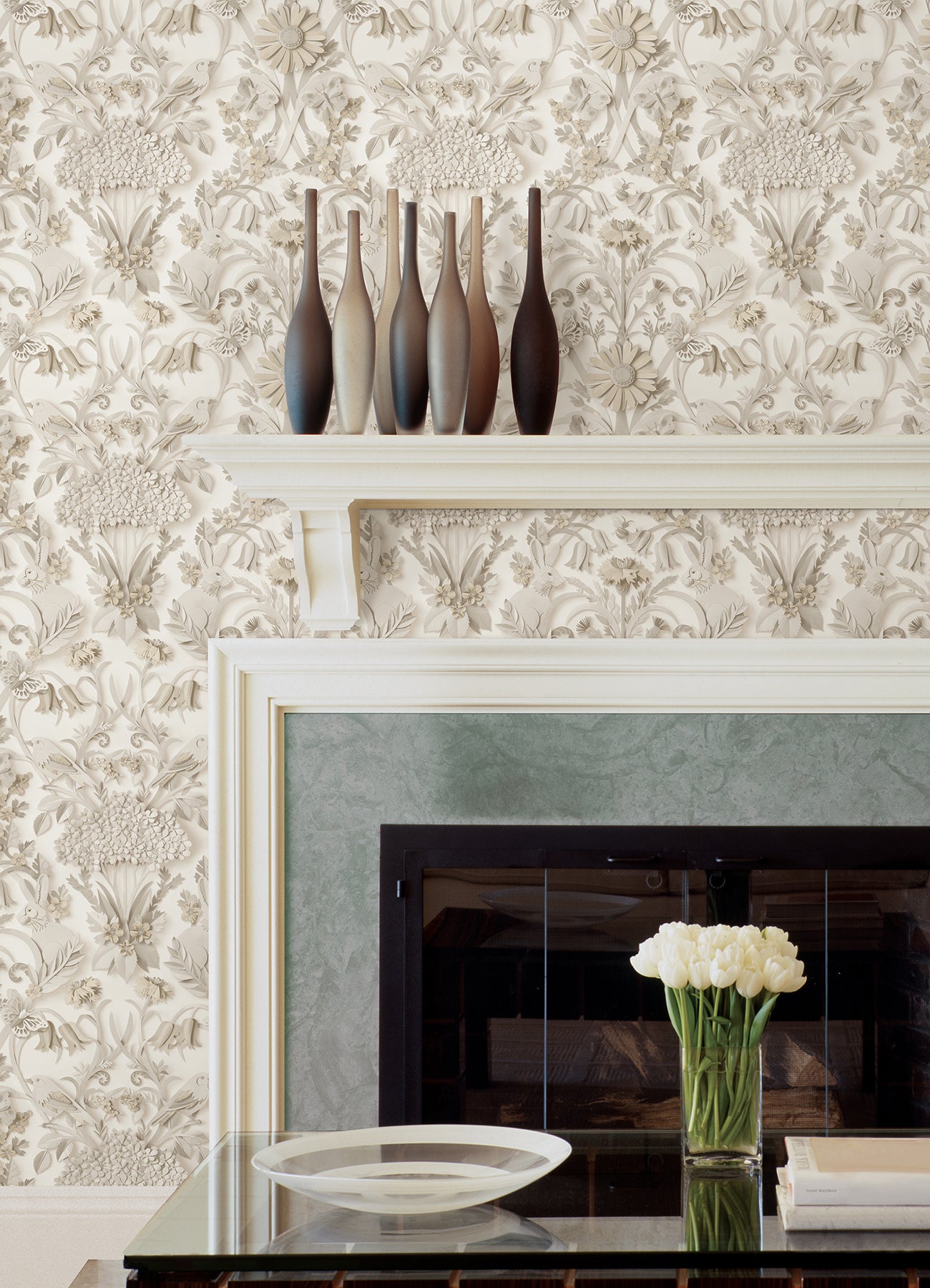 Eloise Peel and Stick Wallpaper in a room setting