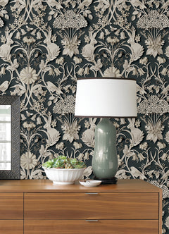Eloise Peel and Stick Wallpaper in a room setting