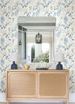 Songbord P&S Wallpaper in a room setting
