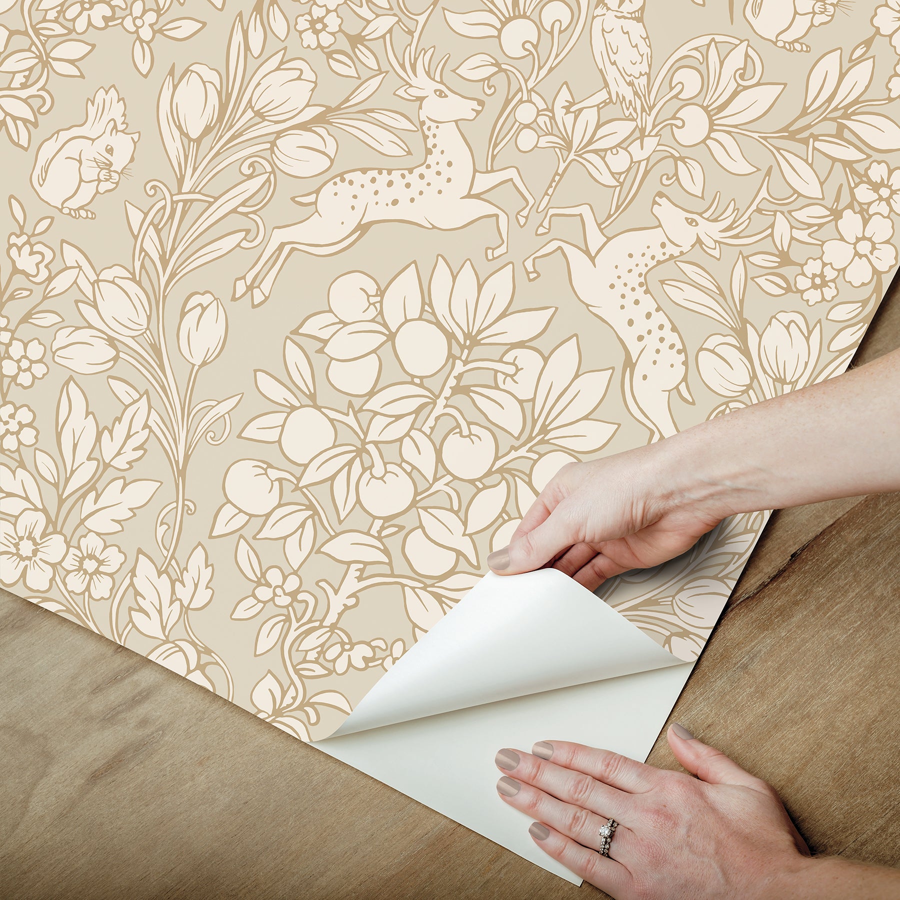 Enchanted Peel and Stick Wallpaper - how to peel