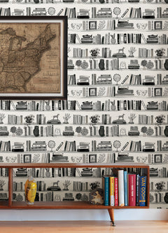 Painterly Peel and Stick Wallpaper in a room setting