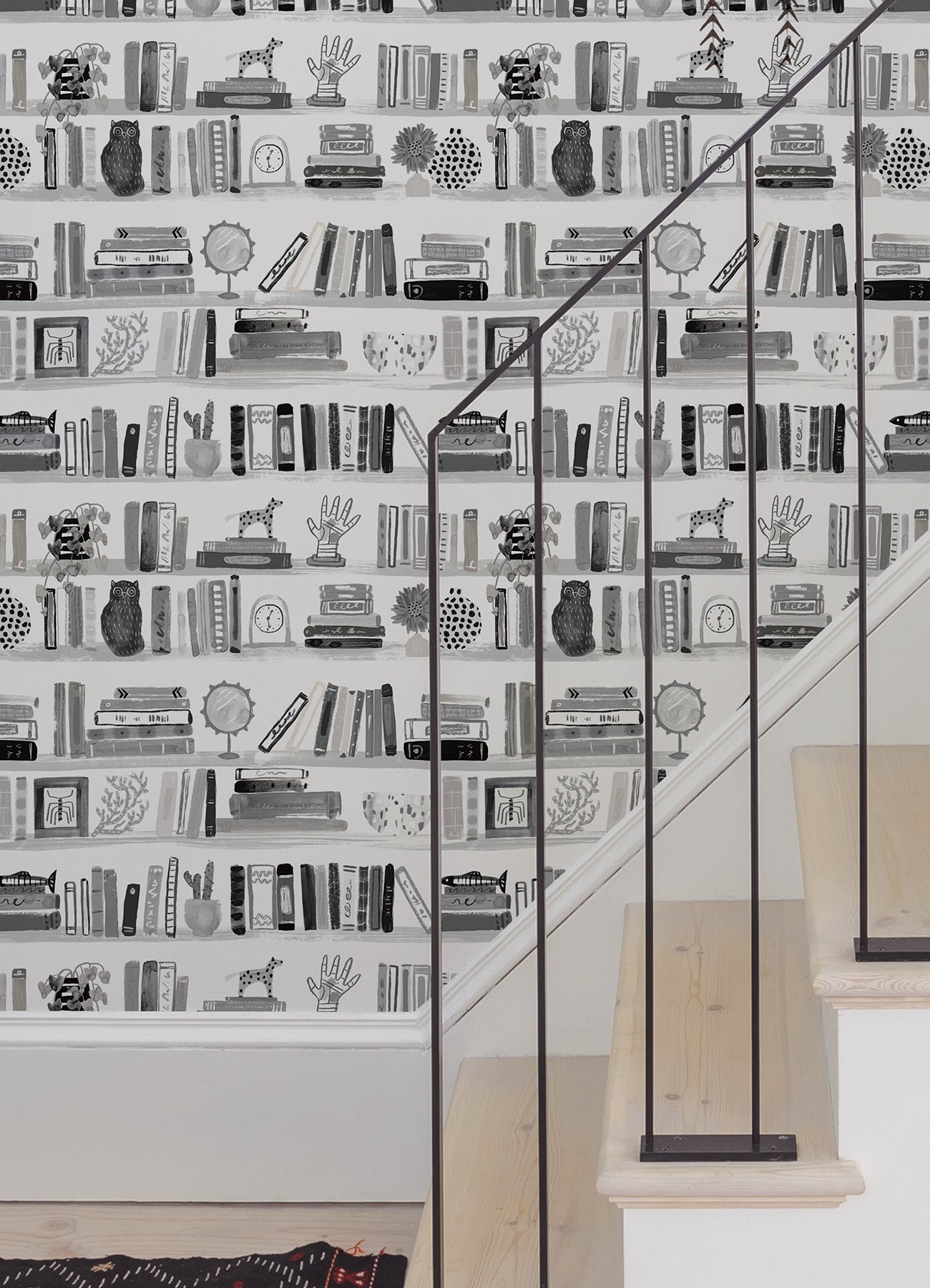 Painterly Peel and Stick Wallpaper in a room setting