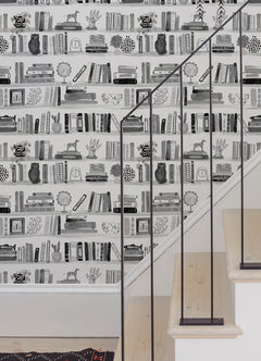 Painterly Peel and Stick Wallpaper in a room setting