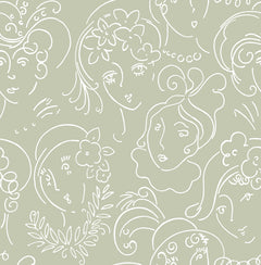 Lovely Ladies Who Lunch Peel and Stick Wallpaper by WallPops
