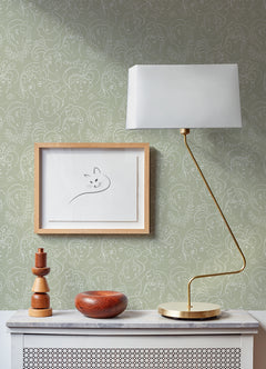 Lovely Ladies Who Lunch Peel and Stick Wallpaper in a room setting