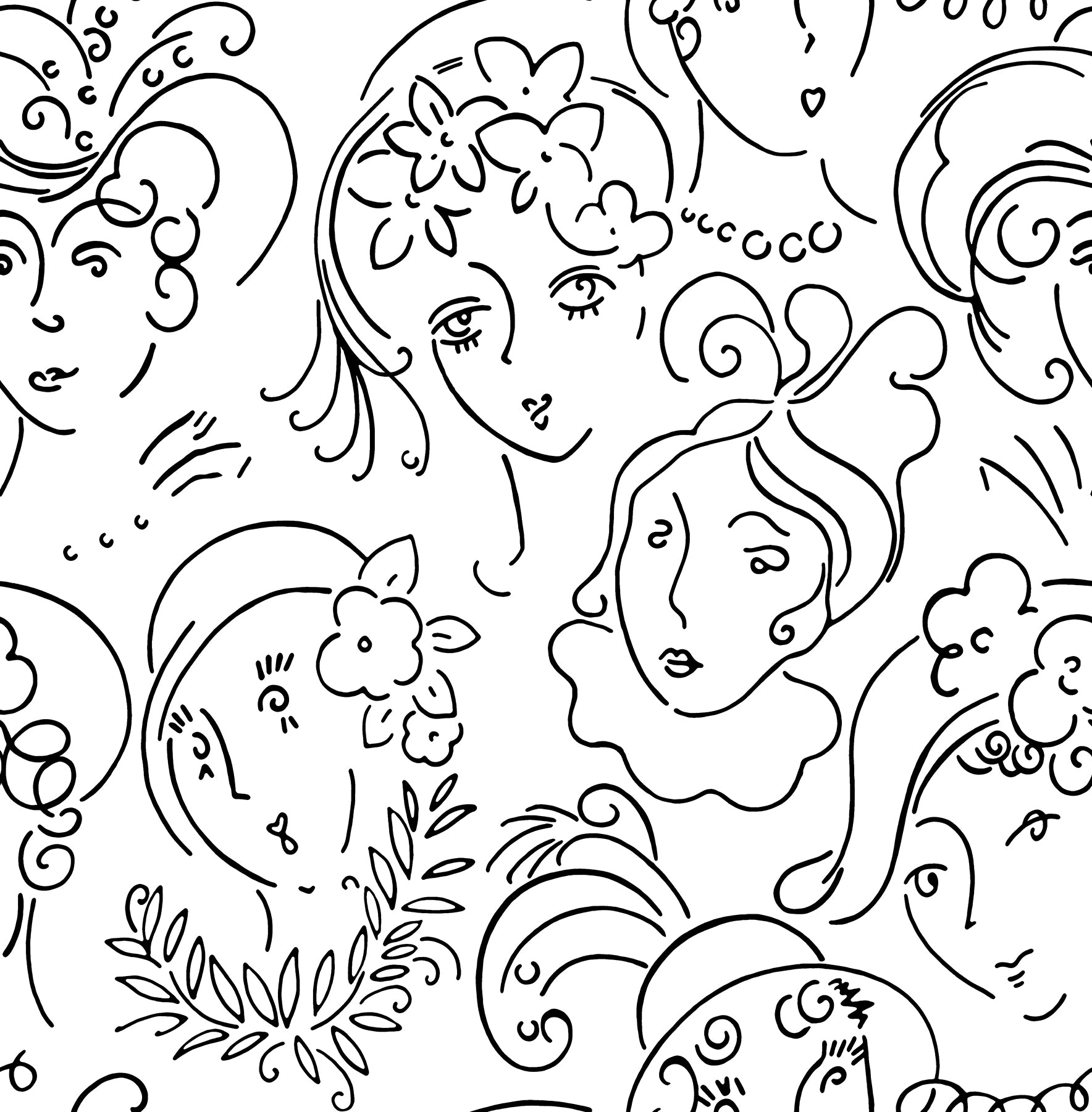 Lovely Ladies Who Lunch Peel and Stick Wallpaper by WallPops