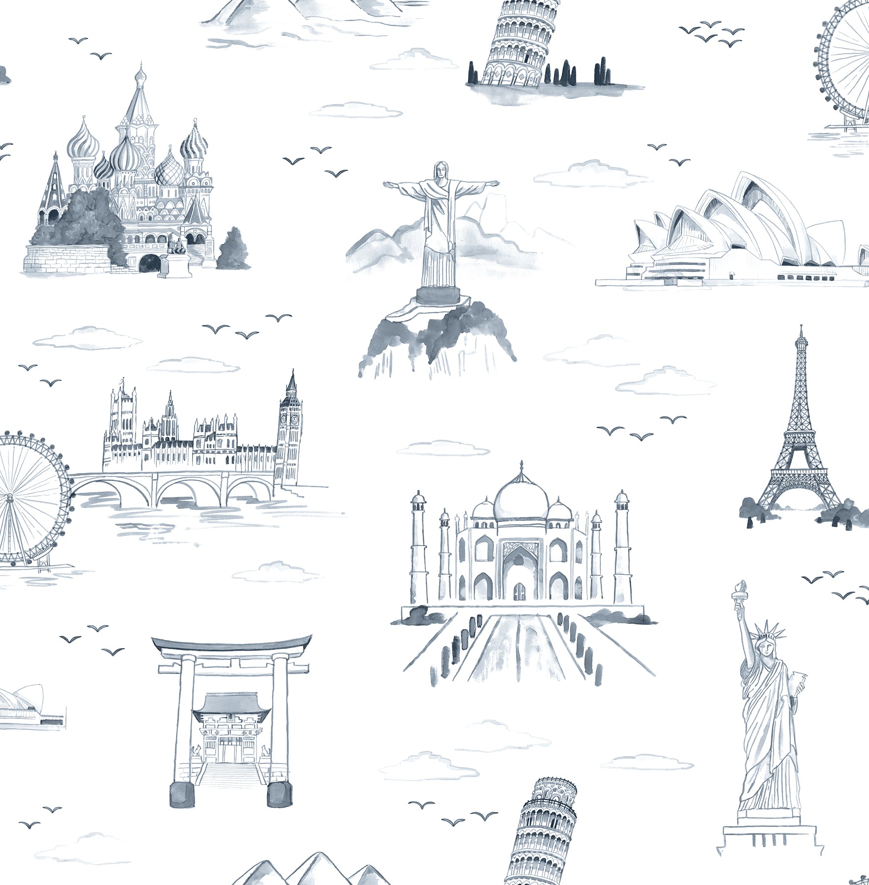 Landmark Peel and Stick Wallpaper by WallPops