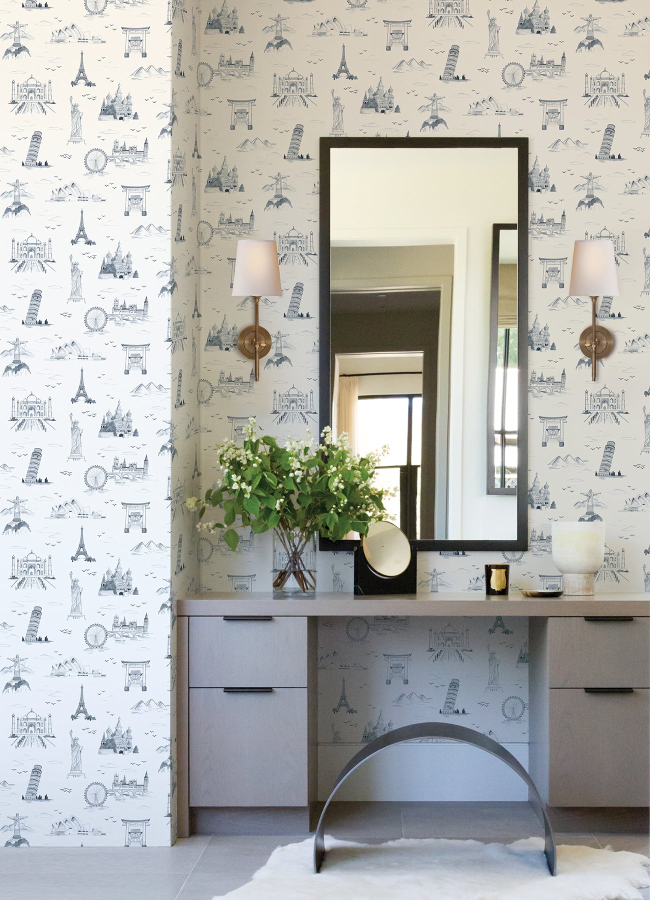 Landmark Peel and Stick Wallpaper in a room setting