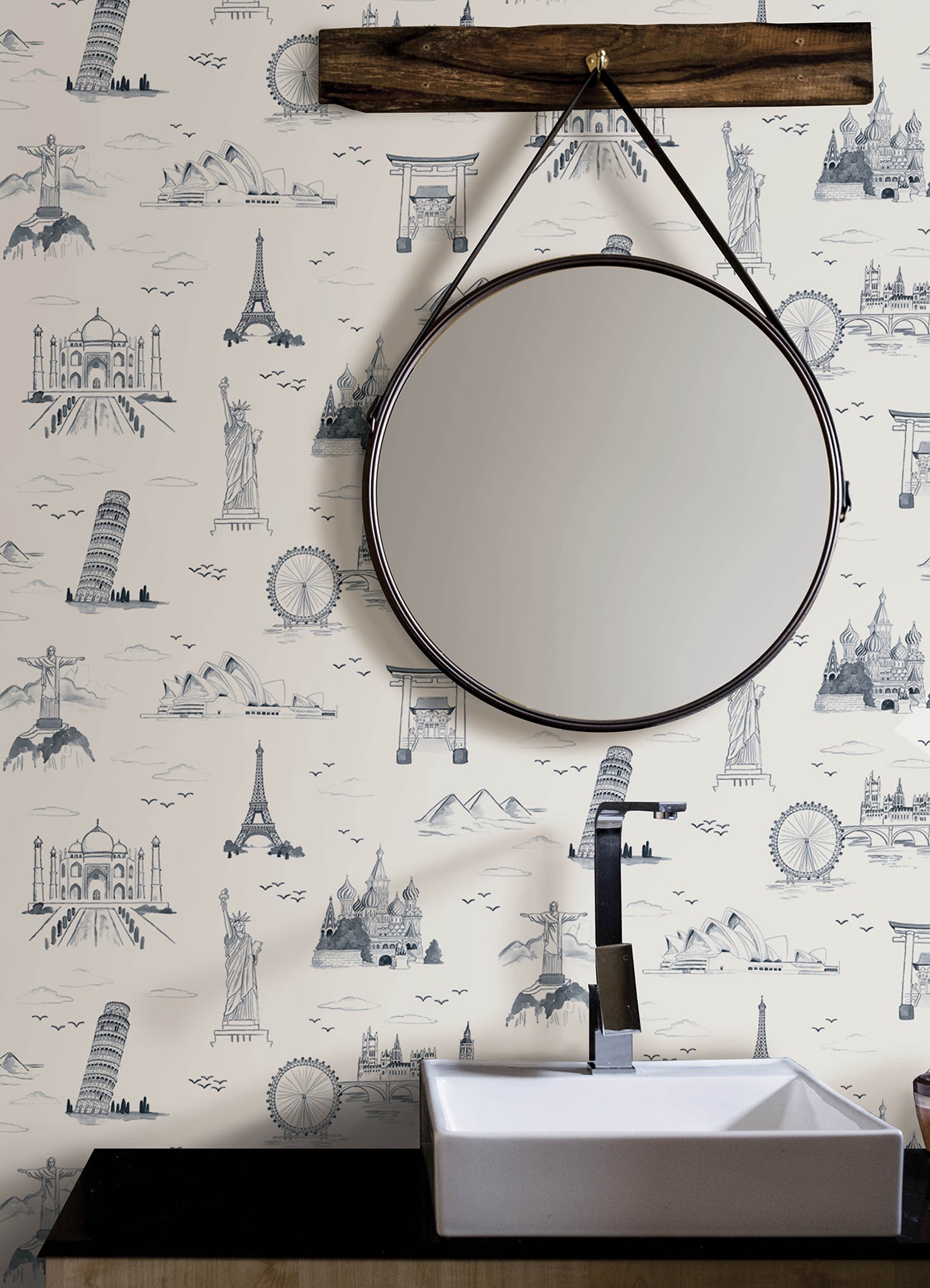 Landmark Peel and Stick Wallpaper in a room setting