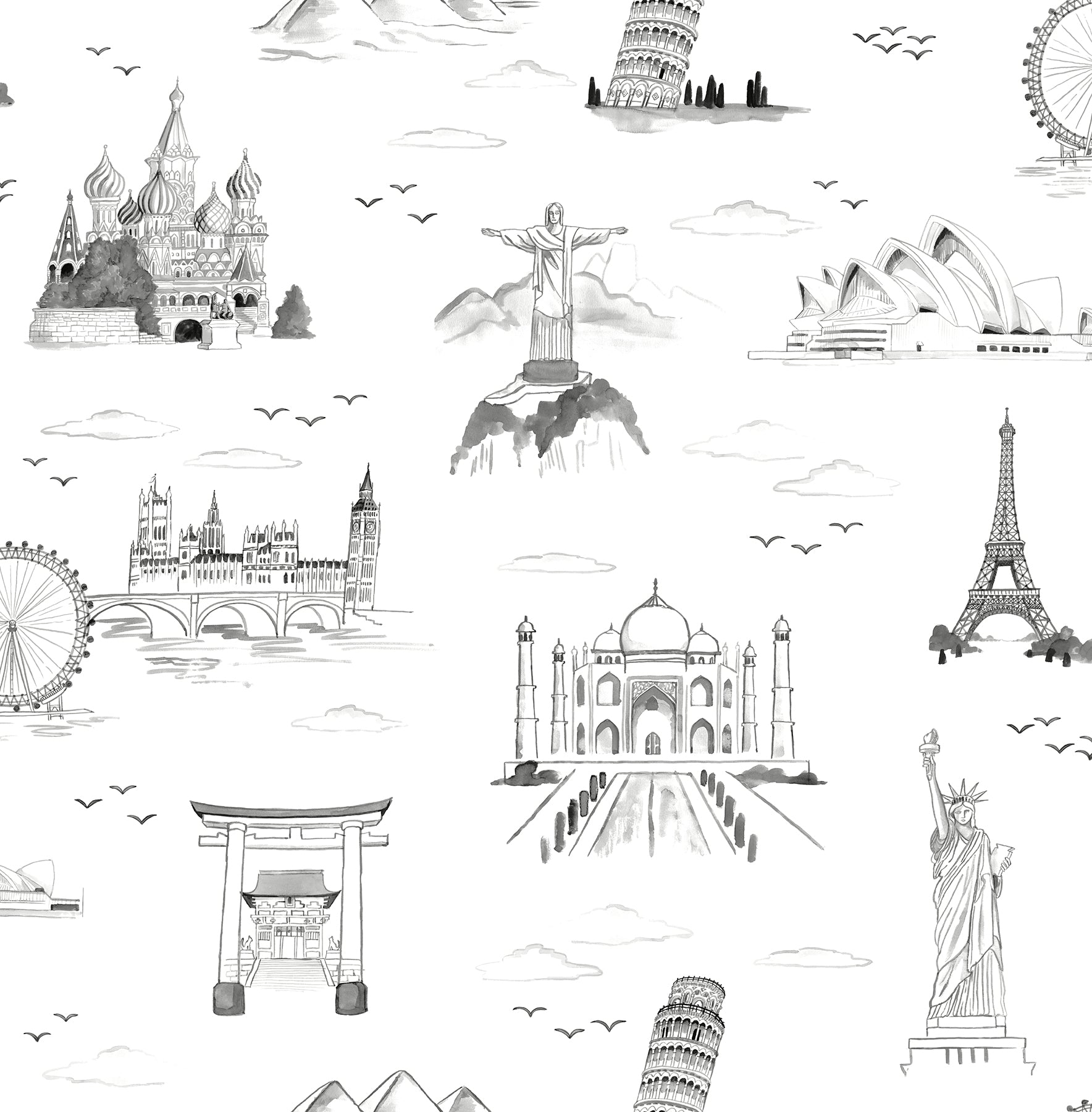 Landmark Peel and Stick Wallpaper by WallPops