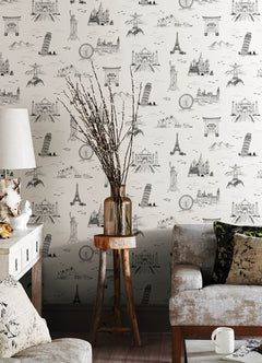 Landmark Peel and Stick Wallpaper in a room setting