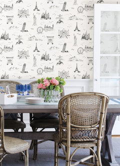 Landmark Peel and Stick Wallpaper in a room setting