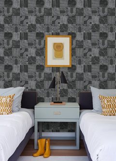 Vaughn Peel and Stick Wallpaper in a room setting