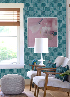 Vaughn Peel and Stick Wallpaper in a room setting