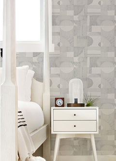 Margo Peel and Stick Wallpaper in a room setting