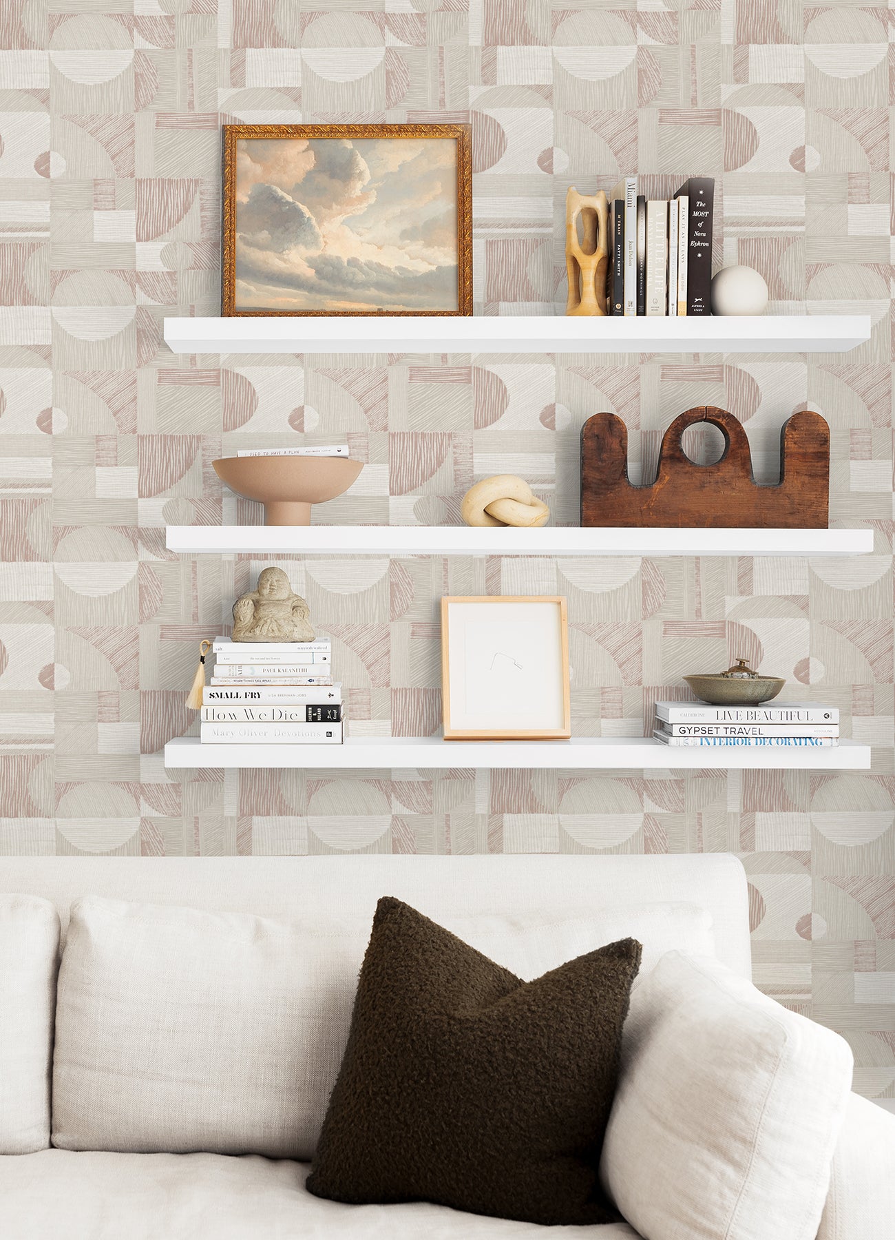 Margo Peel and Stick Wallpaper in a room setting
