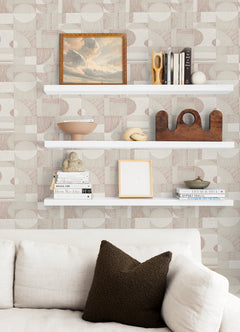 Margo Peel and Stick Wallpaper in a room setting