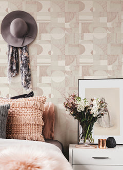 Margo Peel and Stick Wallpaper in a room setting