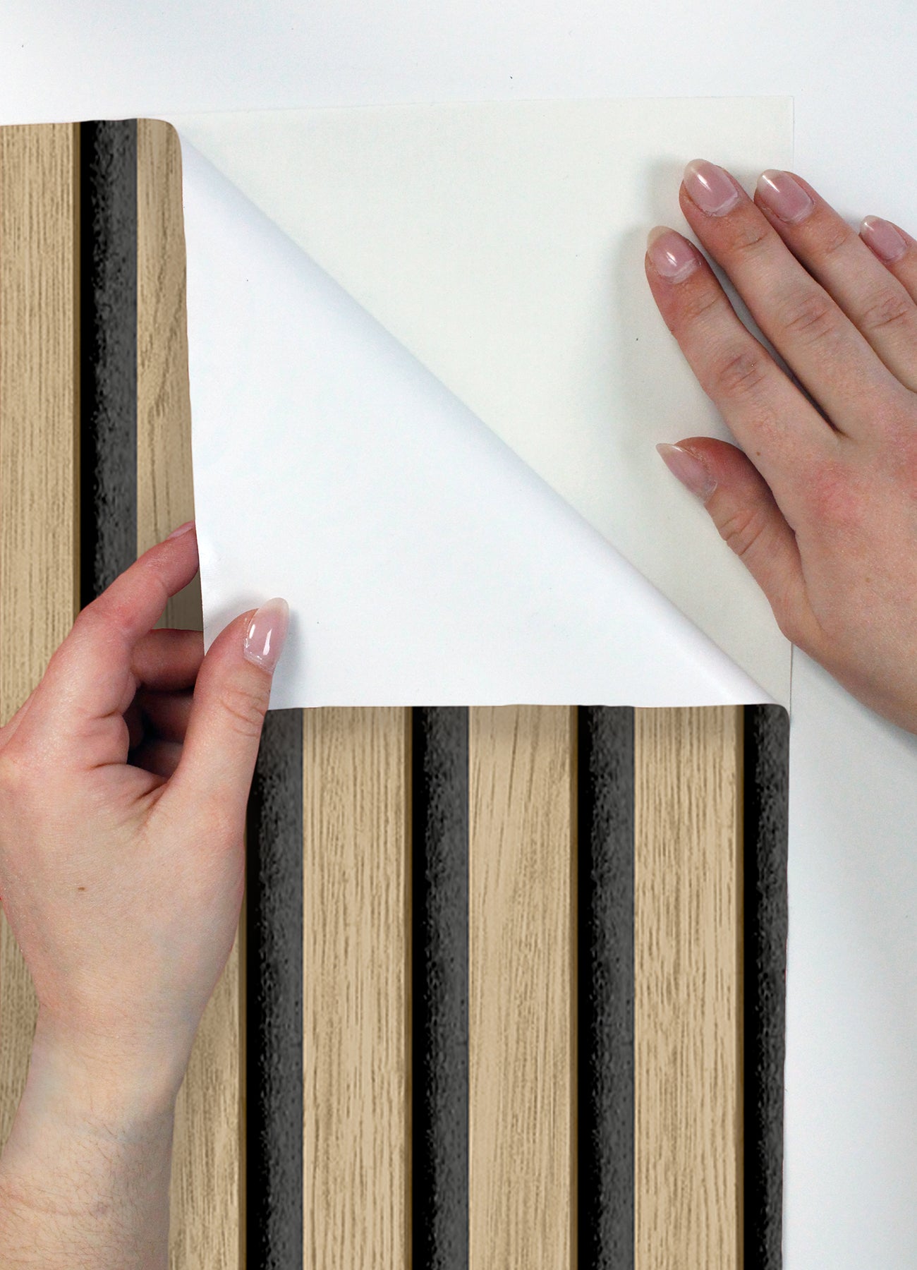 Slat Wood P&S Wallpaper - how to peel