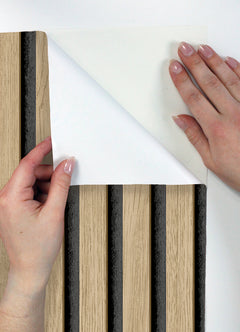 Slat Wood P&S Wallpaper - how to peel