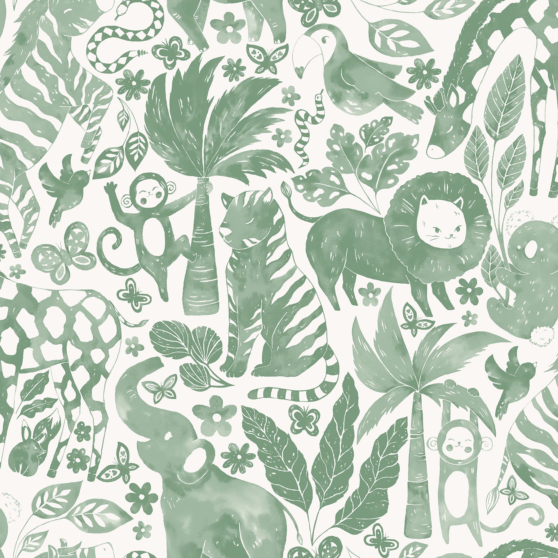 Sweet Safari Peel and Stick Wallpaper by WallPops