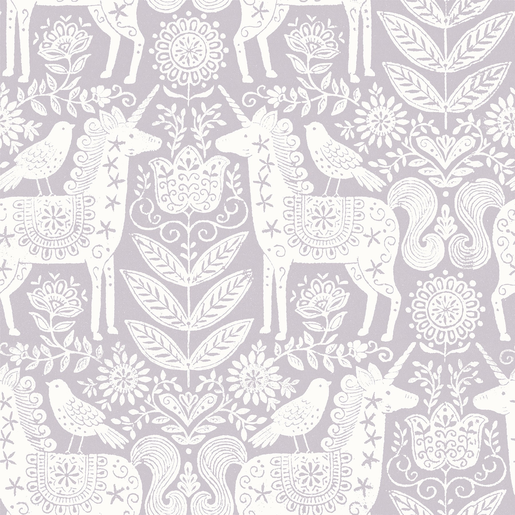 Unicorn Stamp Peel and Stick Wallpaper by WallPops