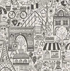 Oui Paris Peel and Stick Wallpaper by WallPops