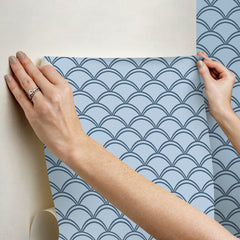 Deco Wave Peel and Stick Wallpaper - how to stick