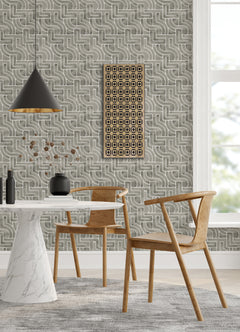 Blythe P&S Wallpaper in a room setting