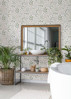 Mira Peel and Stick Wallpaper in a room setting