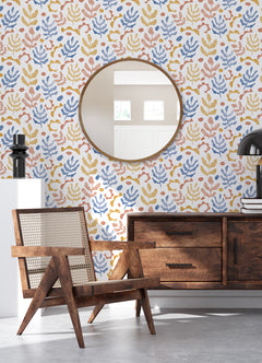 Mira Peel and Stick Wallpaper in a room setting