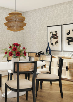 Niko Peel and Stick Wallpaper in a room setting