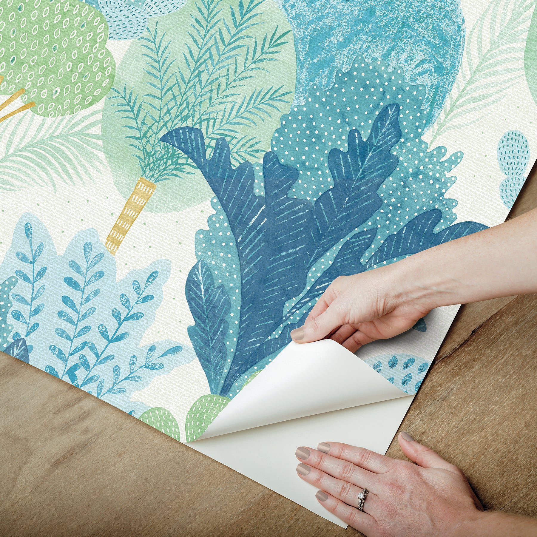 Keilani Peel and Stick Wallpaper - how to peel