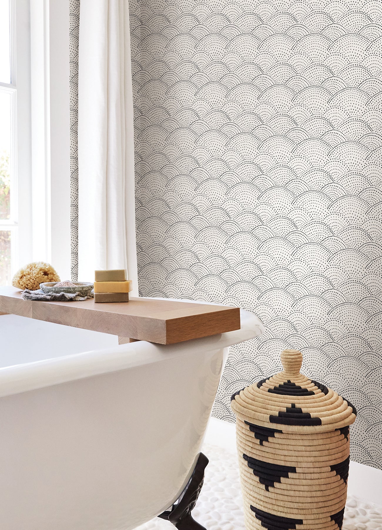 Danton Peel and Stick Wallpaper in a room setting