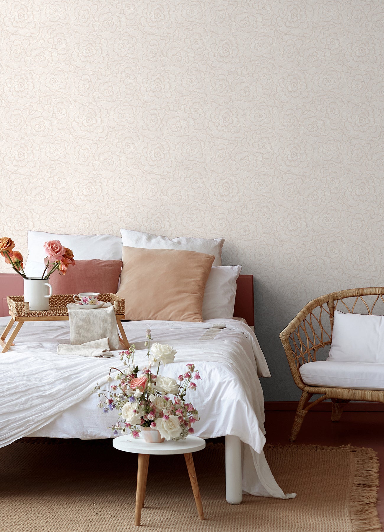 Saraya P&S Wallpaper in a room setting