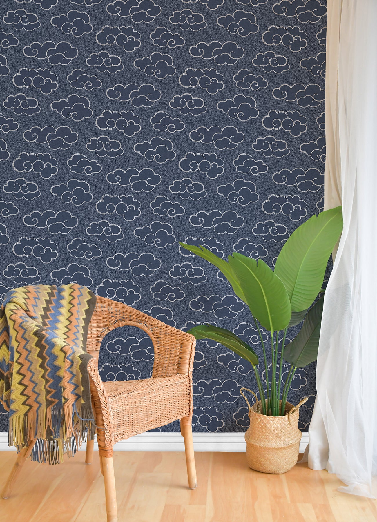 Alto Peel and Stick Wallpaper in a room setting