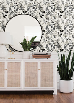 Breezy P&S Wallpaper in a room setting