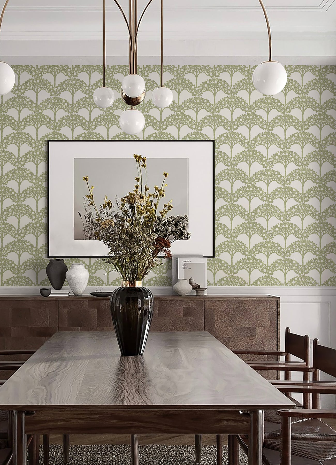 Finley Peel and Stick Wallpaper in a room setting